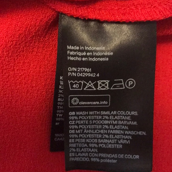 NWOT H&M Red Dress Size 6 - Picture 8 of 8